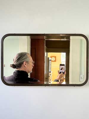 Kevin Flynn - Self Portrait with Mirror